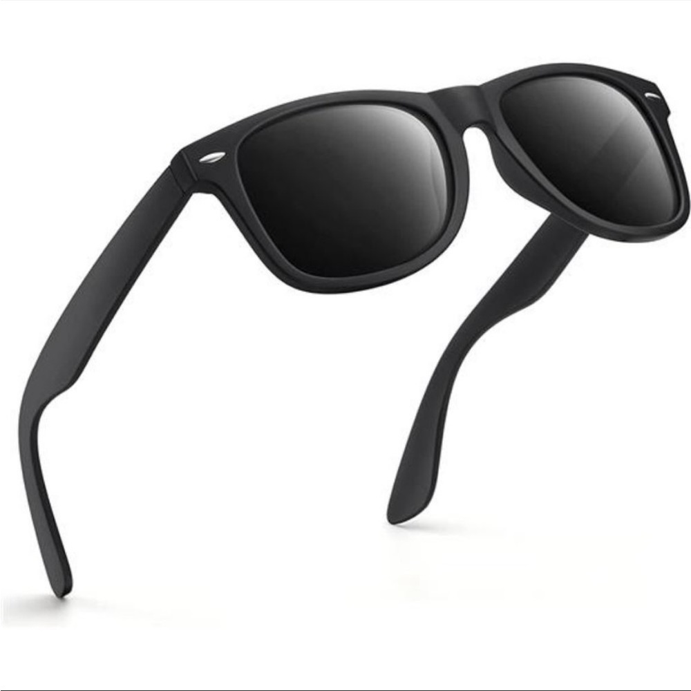 Men BLACK Polarized Retro Sunglasses for Mens or Women *NEW*